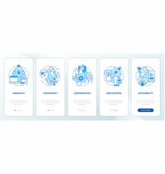 User Experience Design Factors Blue Onboarding