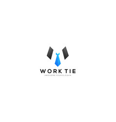 Work Tie Logo Design Template