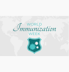 World Immunization Week Background Banner