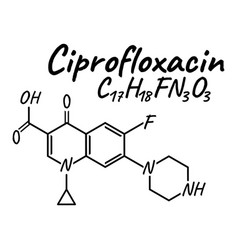 Ciprofloxacin Antibiotic Chemical Formula