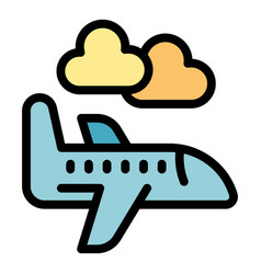 Croatia Airplane Icon Flat