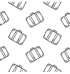 Hand Drawn Seamless Pattern Of A Suitcase