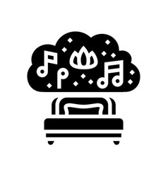 Relaxing Music Sleep Night Glyph Icon