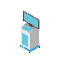 Surgical Monitoring Isometric Flat Icon