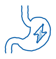 Upset Stomach Symptomp Of Pregnancy Doodle Icon