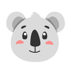 Cute Animal Koala Icon Flat For Your Design