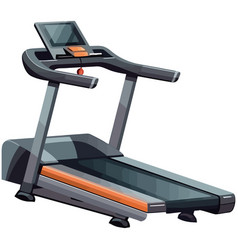 Running On Treadmill In Modern Gym