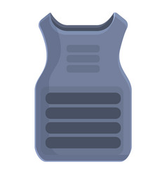 Blue Vest Icon Cartoon Police Proof