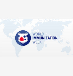 Blue World Immunization Week Background Design