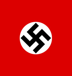 Nazi Flag With Swastika Symbol