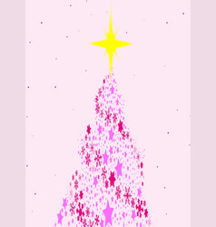 Pink Christmas Tree Background