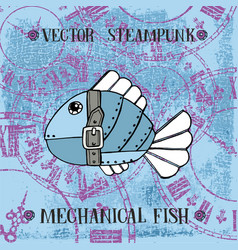 Steampunk Mechanical Metallic Cute Fish