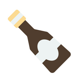 Wine Bottle In Minimal Style