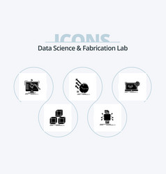 Data Science And Fabrication Lab Glyph Icon Pack