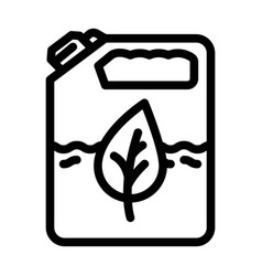 Biofuel Production Biomass Energy Line Icon