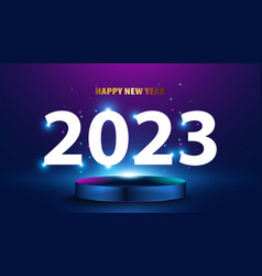 Abstract Happy New Year 2023 Mock Up Base Stage