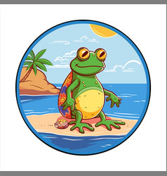 Frog Cute Funny Cartoon Kawaii Colorful