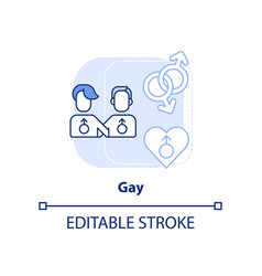 Gay Light Blue Concept Icon