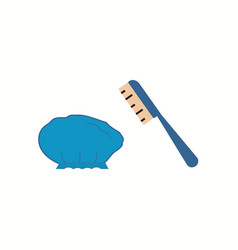 Shower Cap Washcloth Brush Icon