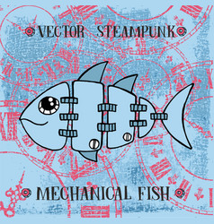 Steampunk Mechanical Metallic Cute Fish