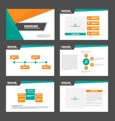 Orange Green Presentation Templates Infographic