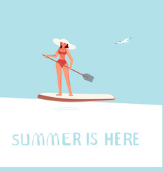 Summer Is Here Square Banner Template