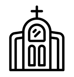 Catholic Church Icon Outline People Mass