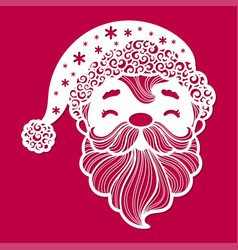 Face Of Santa Claus Template For Laser Cutting