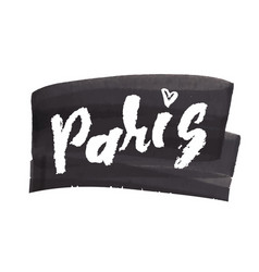 Paris Ink Hand Lettering Abstract Watercolor