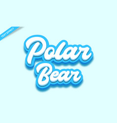 Polar Bear Skin Color Text Effect Design