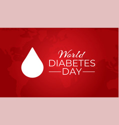 Red World Diabetes Day Background