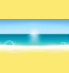 Summer Background Blurred Beach Sun Sky