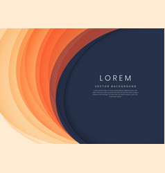 Abstract Template Orange Layer Circles Curve