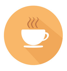 Cup Of Coffee Flat Icon Hot Coffee