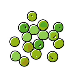 Peas Seed Grain Color Icon