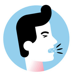 Cough Sickness Symptom Icon High Quality