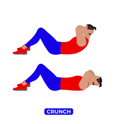 Man Doing Crunch Exercise For Abs