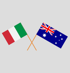 Australian And Italian Flags