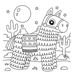 Cinco De Mayo Pinata Coloring Page For Kids