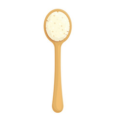 Shower Brush Icon Cartoon Wood Care