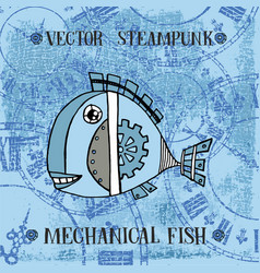 Steampunk Mechanical Metallic Cute Fish