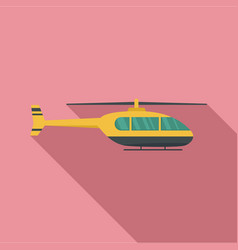 Utility Helicopter Icon Flat Style