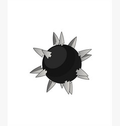 Spiked Ball With White Background