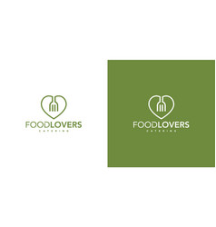 Unique And Modern Food Lover Logo Design 2