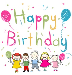 Happy Birthday card Royalty Free Vector Image - VectorStock