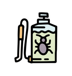 Insecticide Color Doodle Simple Icon Design