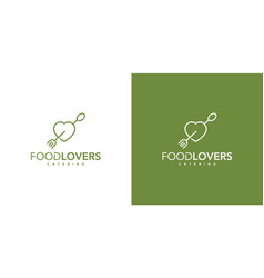 Unique And Modern Food Lover Logo Design