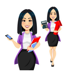 Concept Of Modern Young Asian Business Woman