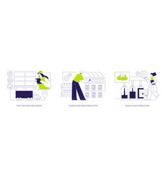 Farm Products Processing Abstract Concept