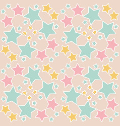 Pink Starry Sky Seamless Pattern Background